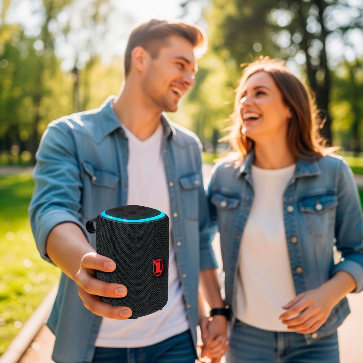 Audífonos True Wireless Bluetooth con linterna negro